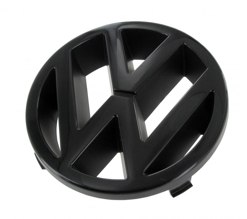 Schwarzes VW Kühlergrill-Emblem für T3 Bulli ab 1987